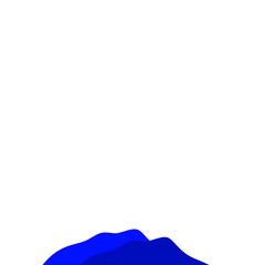 Dark Blue Mountain Illustration