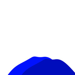 Dark Blue Mountain Illustration