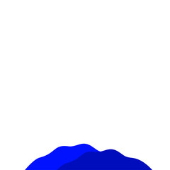 Dark Blue Mountain Illustration