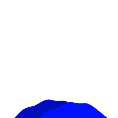 Dark Blue Mountain Illustration
