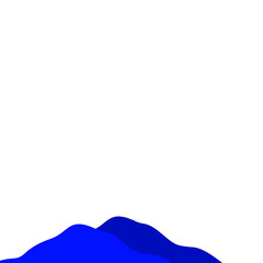 Dark Blue Mountain Illustration