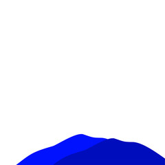 Dark Blue Mountain Illustration