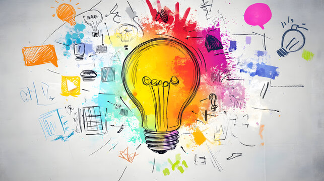 A mind map of creative ideas for business differentiation.