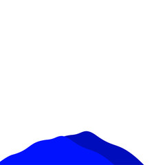 Dark Blue Mountain Illustration