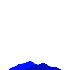 Dark Blue Mountain Illustration