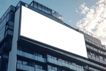 Detailed Image of Outdoor Billboard on a Modern Building