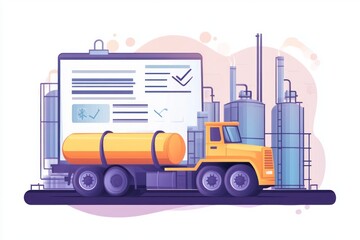 Oil Tanker Inspection at Refinery
