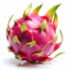 dragon fruit on white background