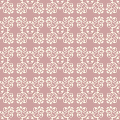 Aesthetic decorative floral seamless pattern