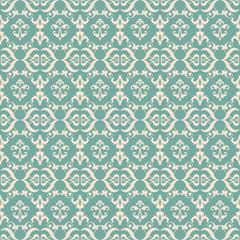 Aesthetic decorative floral seamless pattern