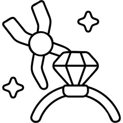Obraz premium Jewelry Making Icon