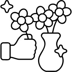Flower Arranging Icon