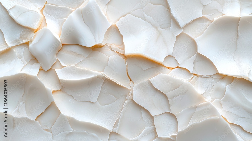 Poster the image is a close up of a white surface with many cracks and holes