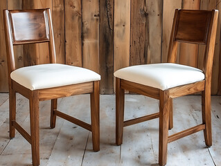 Fototapeta premium reupholstered dining chairs