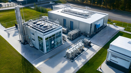 A research facility focusing on developing fuel cell technologies for hydrogen-powered vehicles.