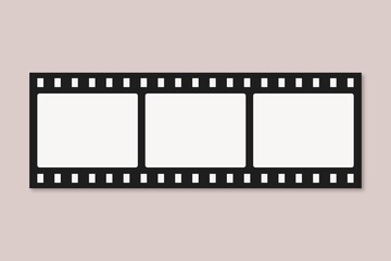 Slide film frame, copy space design