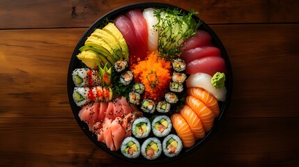 Fototapeta premium Japanese food sushi sashimi