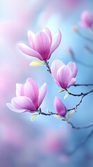 Fototapeta premium Spring Magnolias Soft Focus