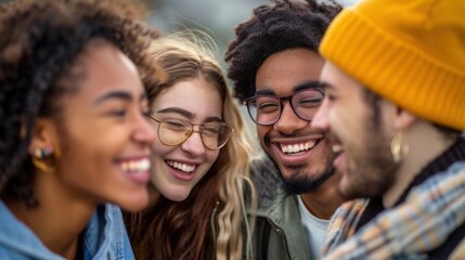 Friends Gathering: Young adults gather, their laughter echoing in the air as they enjoy lively conversations, reflecting the joy and connection that true friendship brings.
