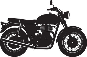 Fototapeta premium motorcycle vector illustration, motorcycle clipart, motorcycle silhouette vector black and white