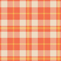 Modern Seamless Tartan in Smoky Pinkish Orange tones Textile Design