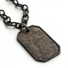 Fototapeta premium Vintage Bronze Engraved Necklace Pendant: Stylish Unisex Jewelry for Trendy Fashion