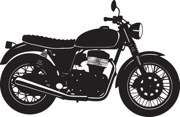 motorcycle vector illustration, motorcycle clipart, motorcycle silhouette vector black and white