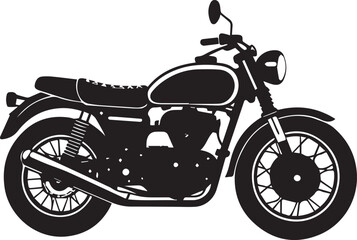 Fototapeta premium motorcycle vector illustration, motorcycle clipart, motorcycle silhouette vector black and white