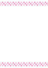 かわいいにぎやかな罫線の背景イラスト