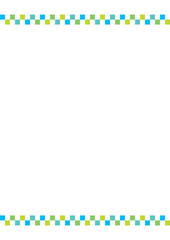 かわいいにぎやかな罫線の背景イラスト