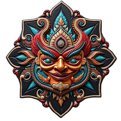 Naklejka premium The Sacred Face of the Ancestors