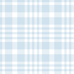 Light Light Grey and Bright White Seamless Tartan Textile Design