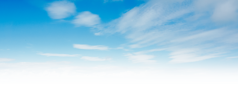 Blue sky png border, transparent background
