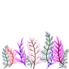 Illustration of plant leaves
