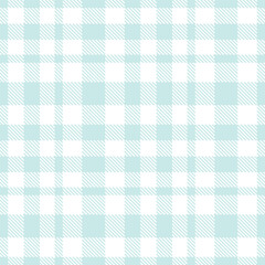 Modern Bright Duck Egg Blue Seamless Tartan Textile Design Variant 2316