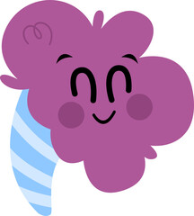 Cute Cotton Candy Illustration Element