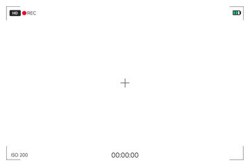 PNG camera screen, digital element, transparent background