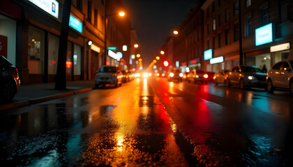 night city street scene