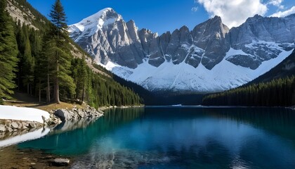 Dramatic Cliffs and a Hidden Mountain Lake