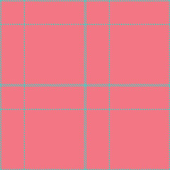 Fototapeta premium Pastel Topaz and Bright Blush Pink Seamless Tartan Textile Design