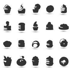 Set collection icon brand identity business catering bakery design 