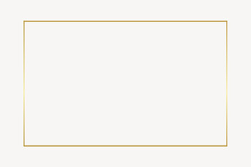 Obraz premium Rectangle gold frame vector