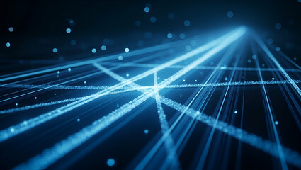 Futuristic Fluid Techno Stripes: Geometric Lines with Crisp White Highlights for Innovative Brand Messaging in Photo Stock Concepts with Strategic Empty Space