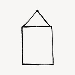 Reminder paper doodle, illustration vector