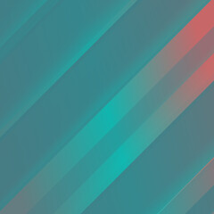 Abstract teal and coral gradient stripes illustration, modern graphic design, background, digital art