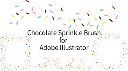 Chocolate sprinkle brush for design brush in Adobe Illustrator