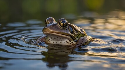 Boreal Chorus Frog Camouflaged on Forest Floor Among Dry Leaves and Twigs