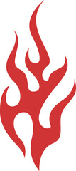 Fire Flame Tattoo Vector Element Set