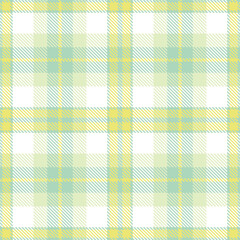 Modern Seamless Tartan in Cool Pale Teal tones Textile Design