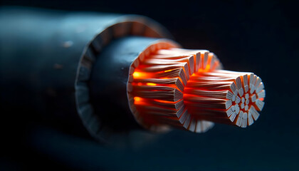 Cross section of high-voltage cable
